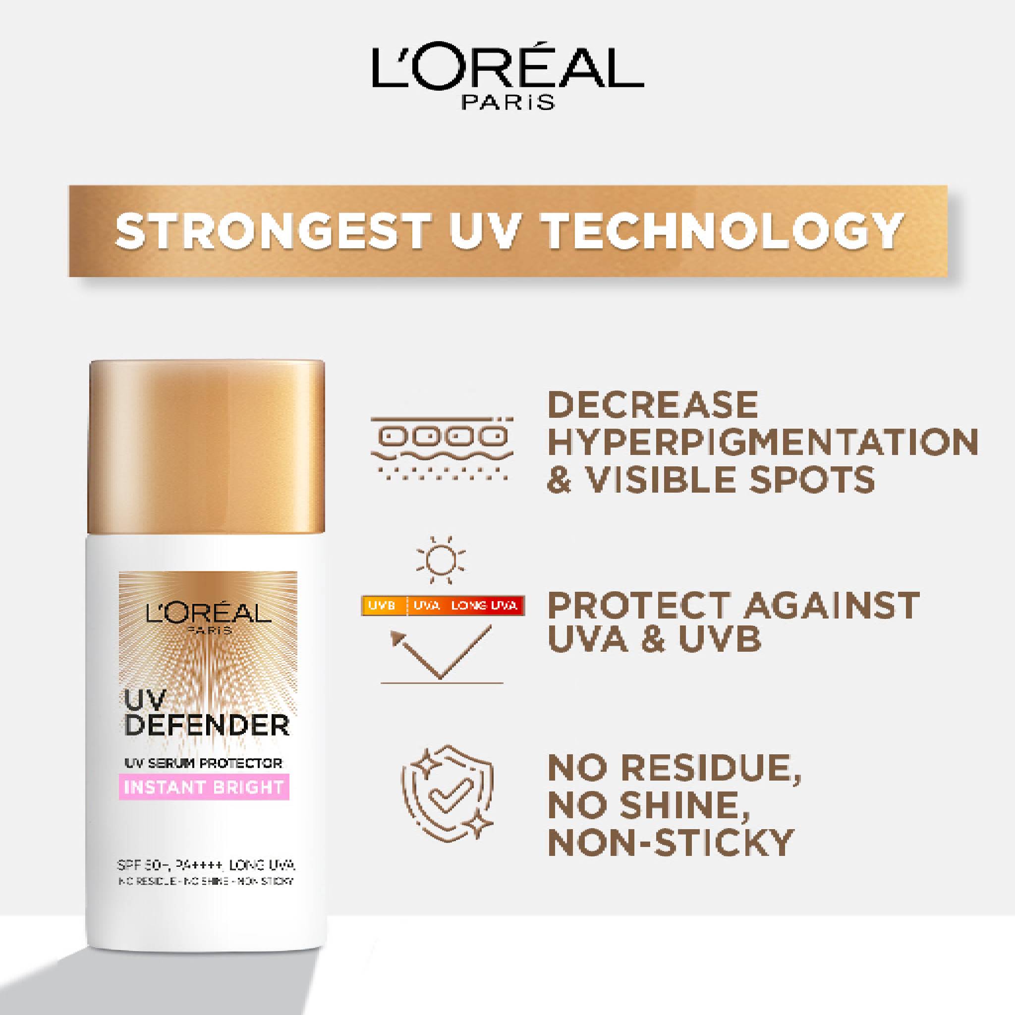UV Defender Sunscreen SPF50+/PA++++  -Instant Bright
