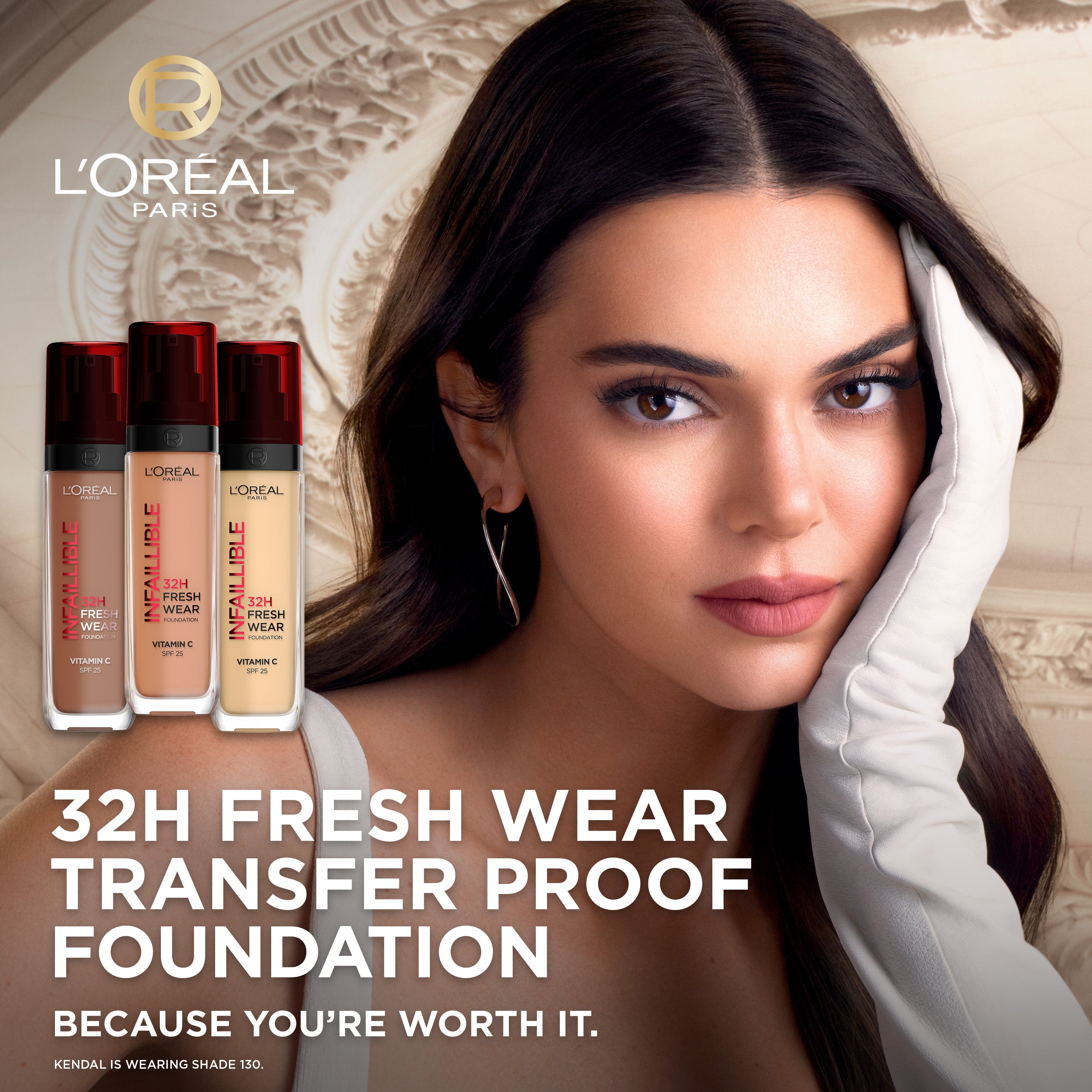 Makeup Infaillible 32H Freshwear Longwear Liquid Foundation, Vitamin C, SPF25
